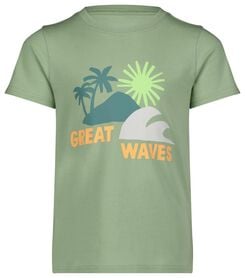 kinder t-shirt great waves lichtgroen lichtgroen - 1000028004 - HEMA