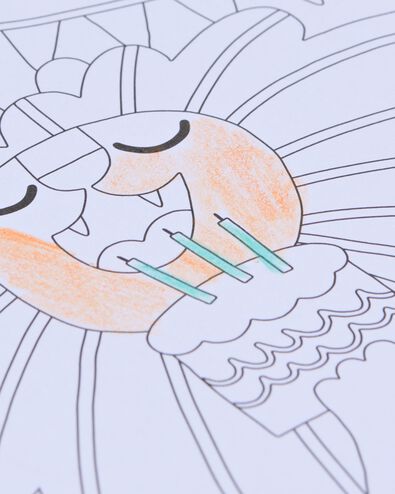 cahier de coloriage A6 animaux de la f&ecirc;te - 15900107 - HEMA