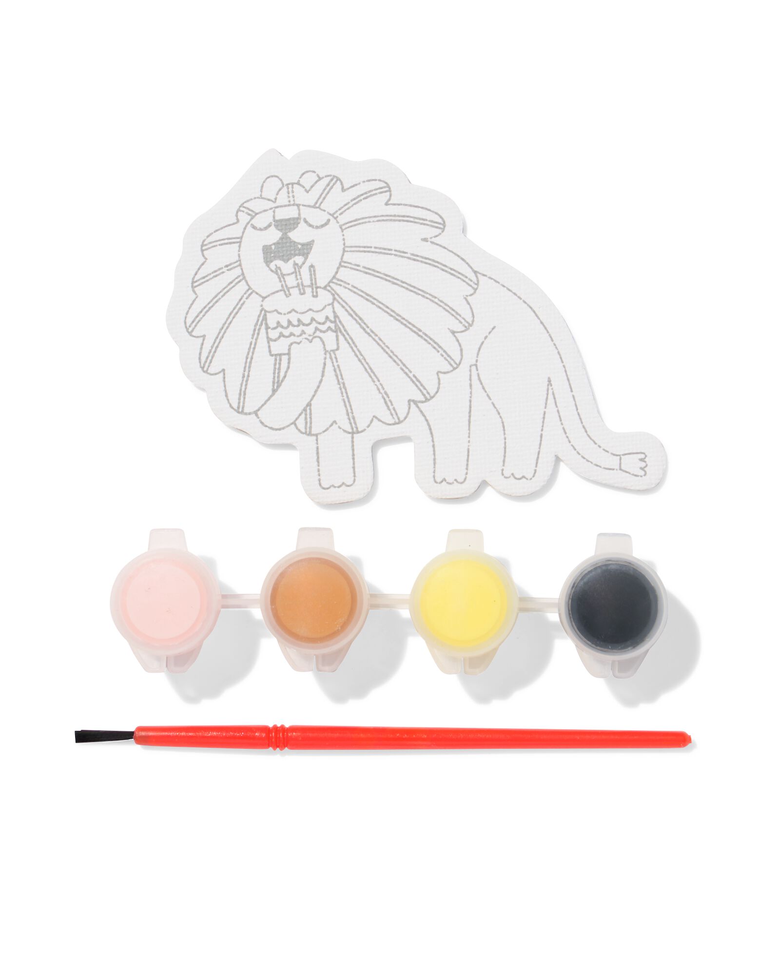 kit de peinture sur toile lion festif - 15900345 - HEMA