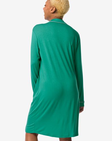 chemise de nuit femme viscose vert marin L - 23470153 - HEMA