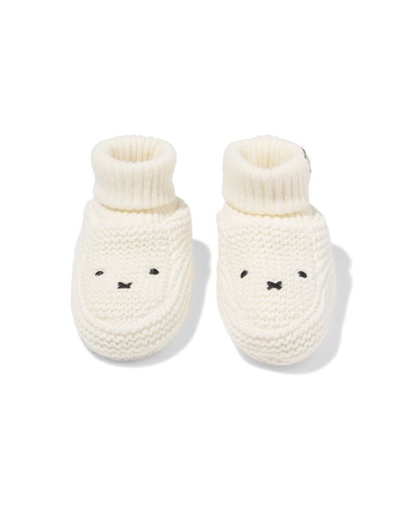 nijntje newborn sloffen gebreid wit wit - 33200455WHITE - HEMA