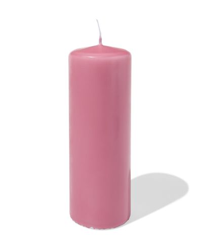 bougie pilier ⌀7x20cm vieux rose vieux rose 7 x 20 - 13509054 - HEMA