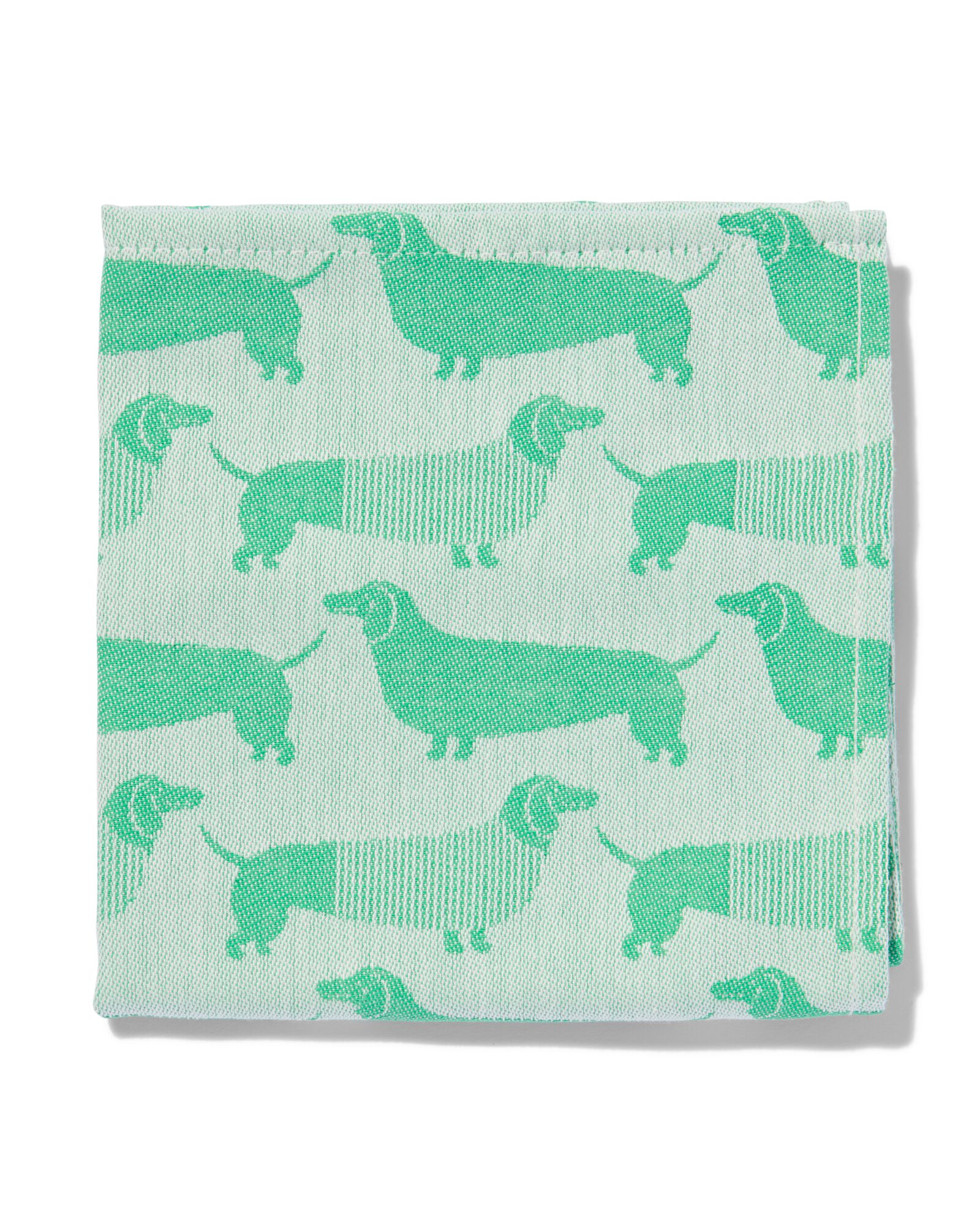 torchon 65x65 coton vert - 5450034 - HEMA