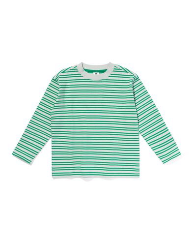 Kinder-T-Shirt mit Streifenmuster gr&uuml;n - 30792803GREEN - HEMA