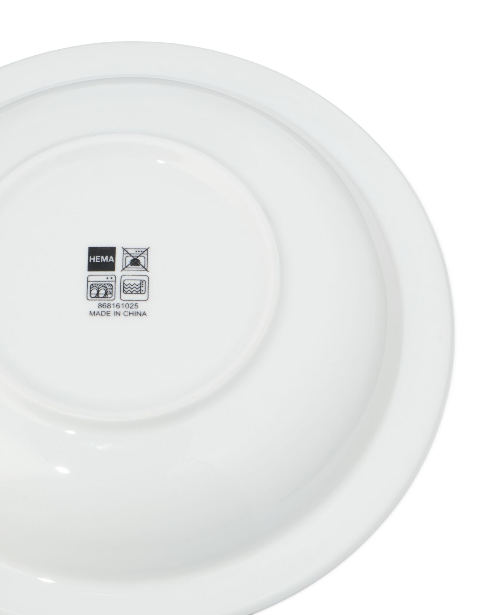 assiette creuse &Oslash;22,5cm usage quotidien porcelaine blanche - 4 pi&egrave;ces - 9650331 - HEMA