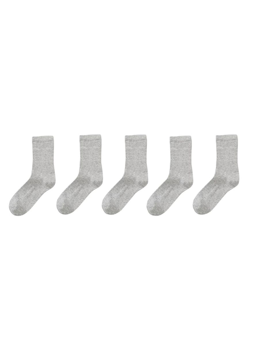 5er-Pack Damen-Socken graumeliert graumeliert - 1000001723 - HEMA