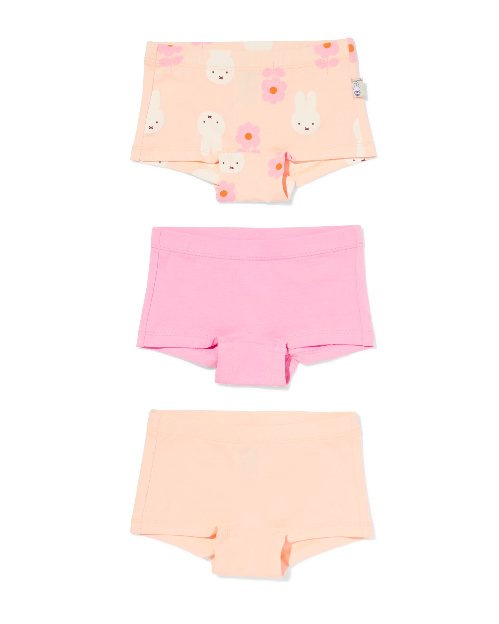 nijntje kinderboxers - 3 stuks perzik perzik - 19301560PEACH - HEMA