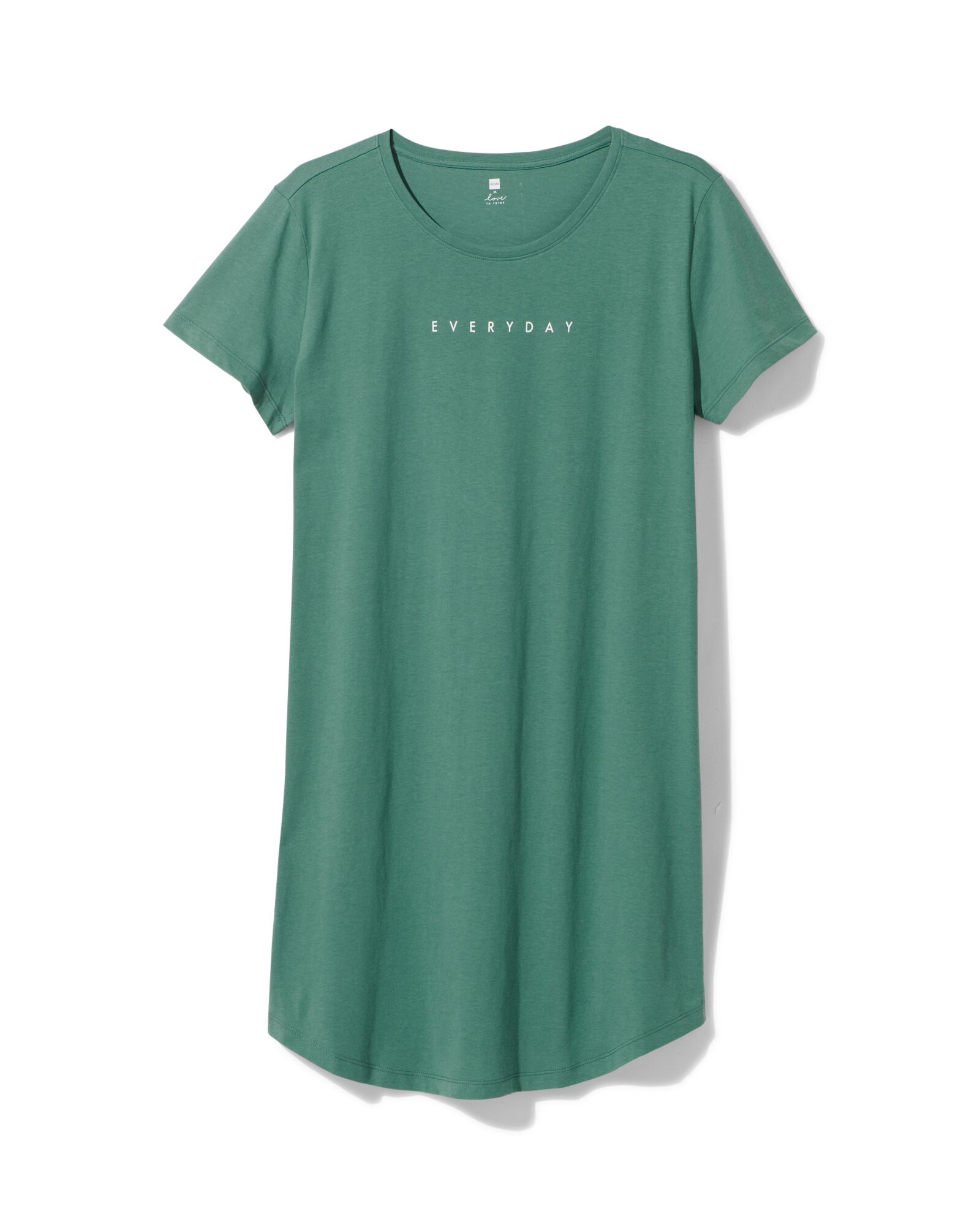 chemise de nuit femme en coton vert vert - 23460160GREEN - HEMA