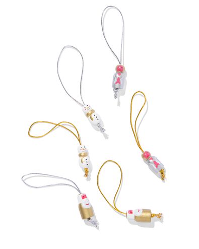 gelukspoppetjes Kerst - 6 stuks - 25300073 - HEMA