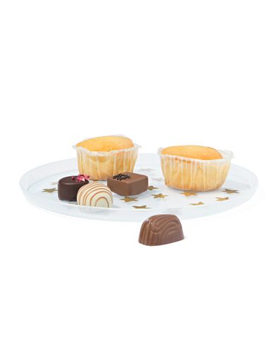 assiettes r&eacute;utilisables &agrave; pois lot de 4 - 25610041 - HEMA