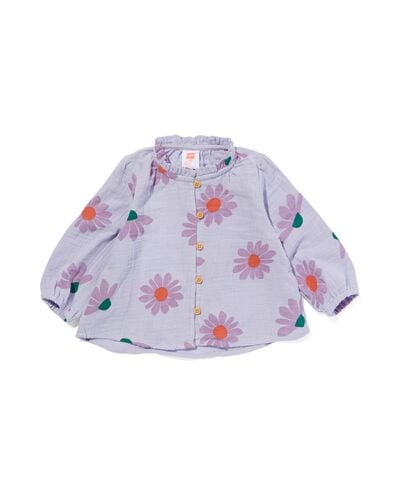 blouse bébé mousseline lilas 80 - 33035154 - HEMA