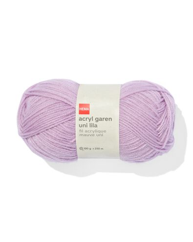 fil acrylique lilas 100g 250m - 60760007 - HEMA
