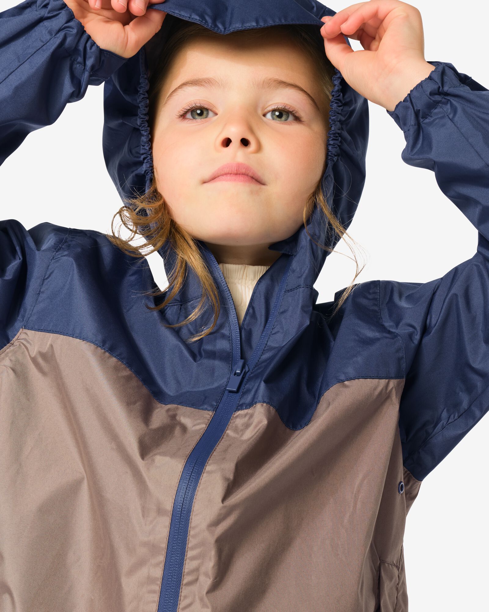 kinderregenjas lichtgewicht blauw blauw - 18450540BLUE - HEMA