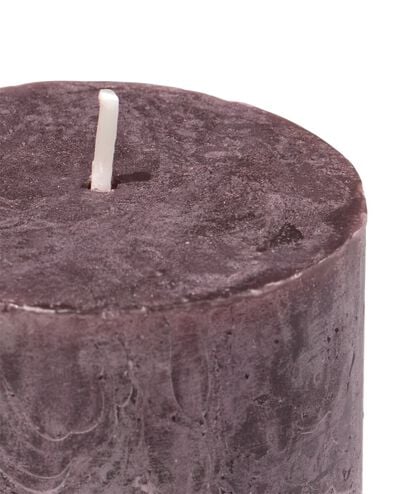 bougie rustique Ø7x8cm brun foncé marron foncé 7 x 8 - 13504068 - HEMA