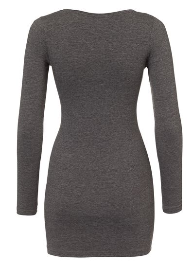 t-shirt femme gris foncé - 1000005134 - HEMA