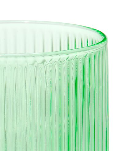 verre pour bougie parfum&eacute;e ⌀6,5x6,5cm nervur&eacute; vert - 13507535 - HEMA