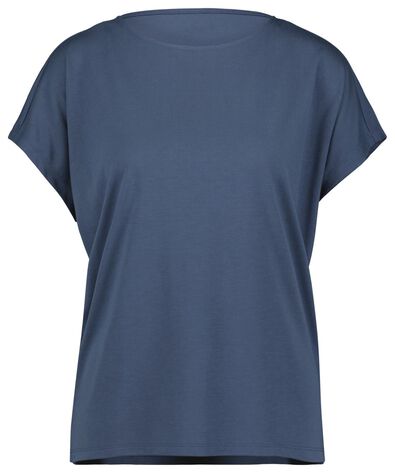 t-shirt femme bleu - 1000023981 - HEMA