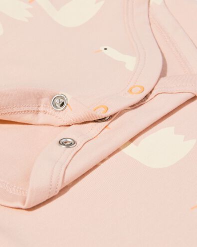 Strampler mit Stretchanteil, G&auml;nse rosa - 33300750PINK - HEMA