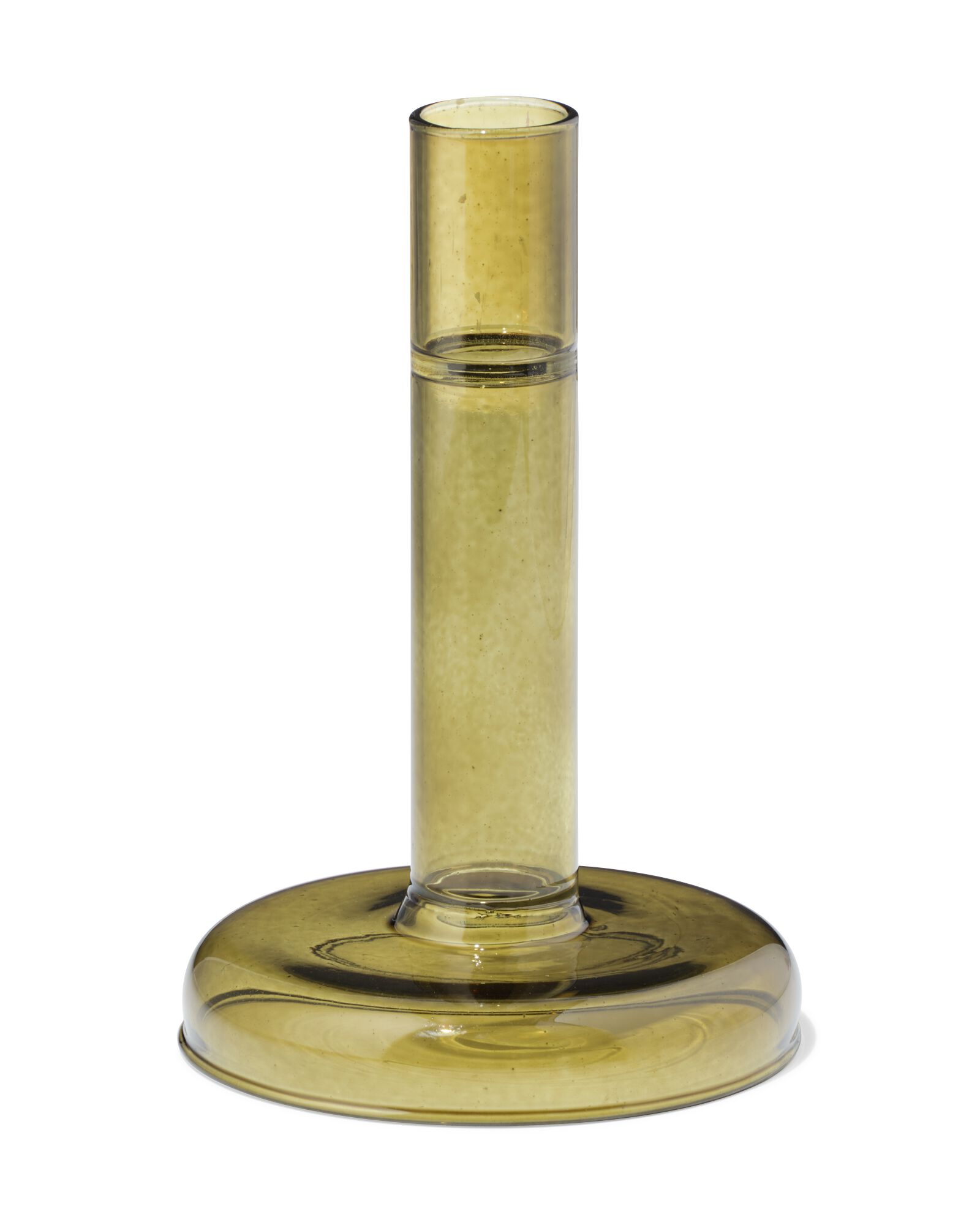 bougeoir 8,5x8 cm verre vert  - 13325043 - HEMA