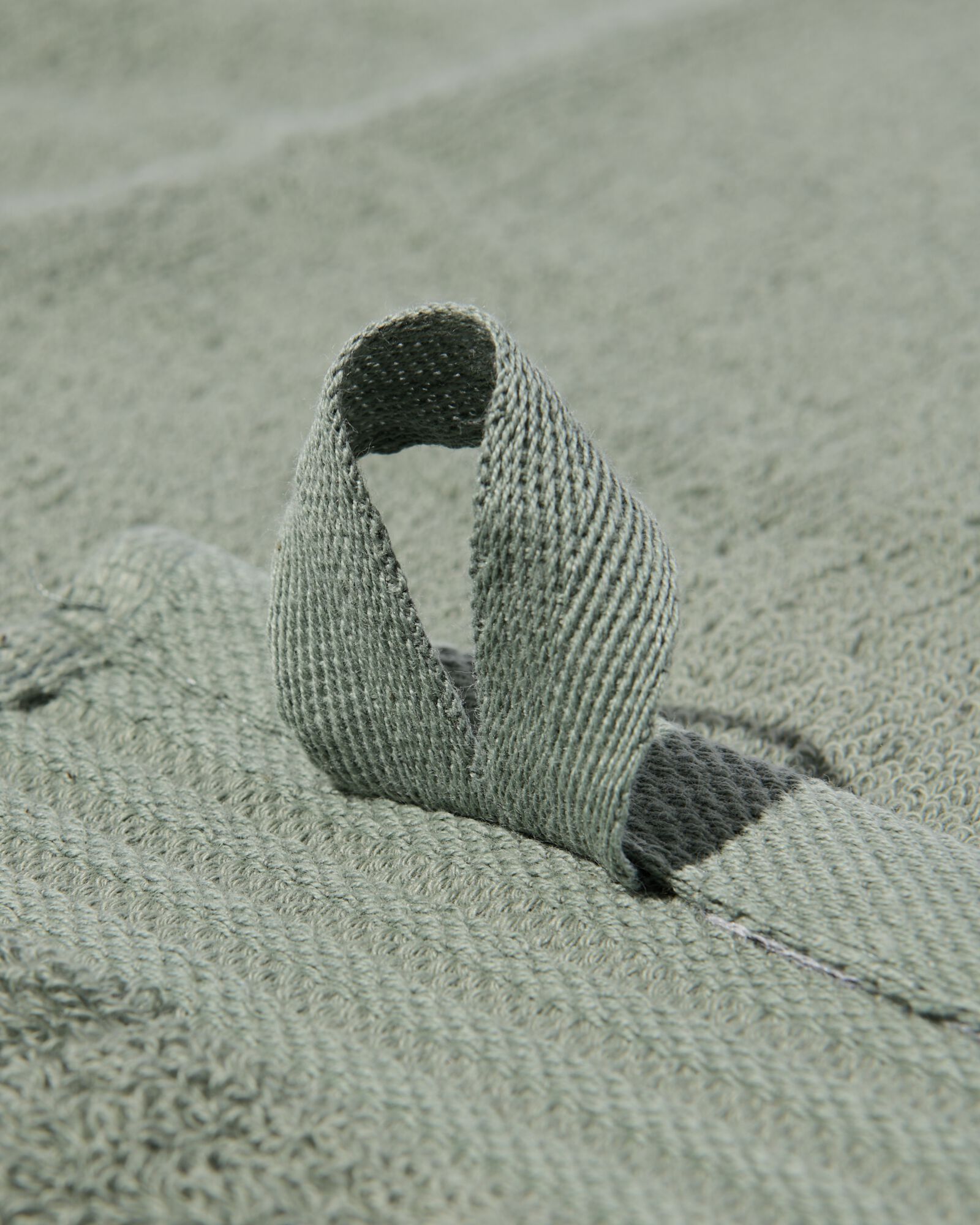 essuie-mains 50x50 coton gris-vert - 5420080 - HEMA