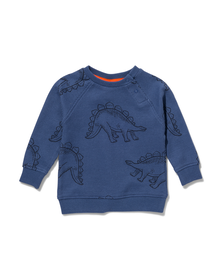 sweat bébé gaufre dinosaure bleu bleu - 1000029619 - HEMA