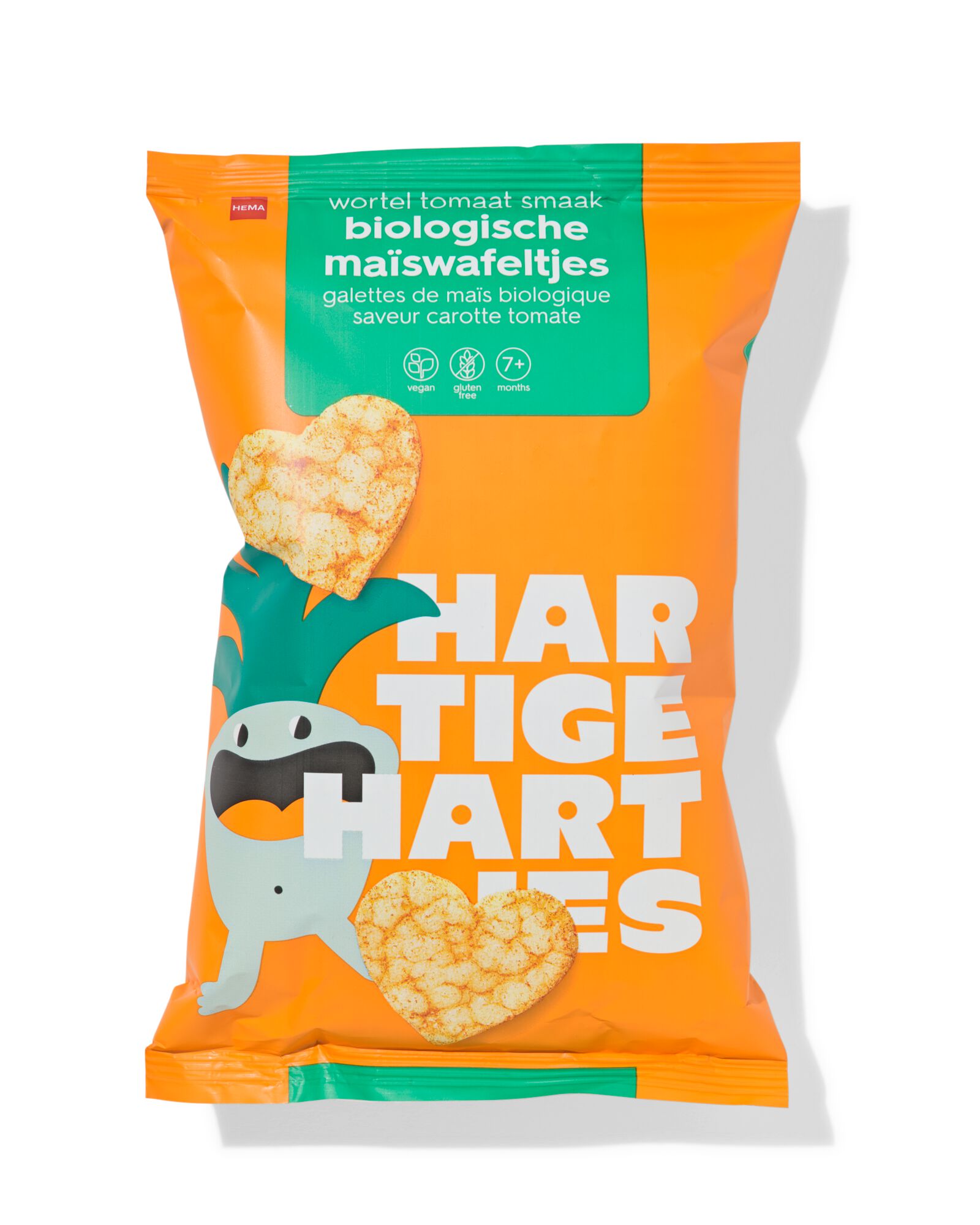 bio ma&iuml;swafeltjes wortel-tomaat 30g - 10250039 - HEMA