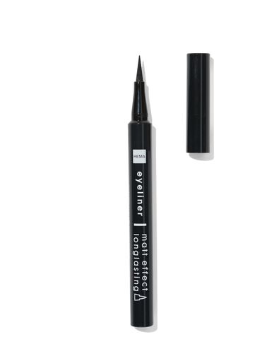 soft eyeliner waterproof noir mat - 11210392 - HEMA