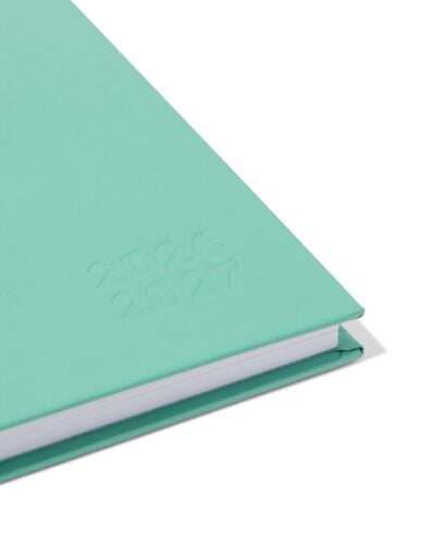 agenda scolaire 2026-2027 12,5 x 18 cm vert basique - 14505643 - HEMA