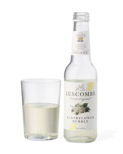 Luscombe wild elderflower bubbly alcoholvrij 0.27L - 17480214 - HEMA