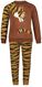 kinder pyjama fleece cheetah bruin 134/140 - 23020165 - HEMA