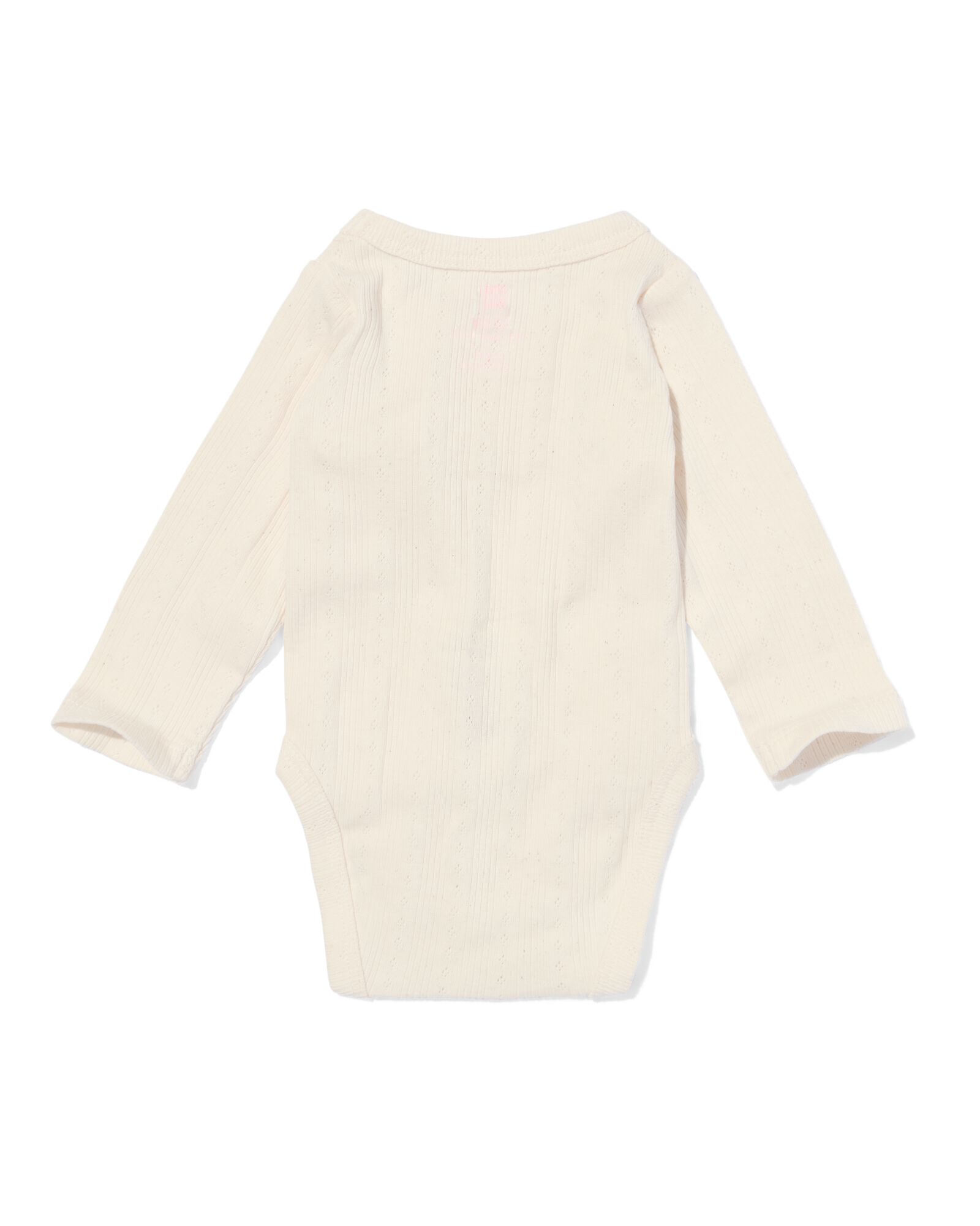 body de croissance b&eacute;b&eacute; c&ocirc;tel&eacute; ajour&eacute; stretch &eacute;cru - 33487810ECRU - HEMA