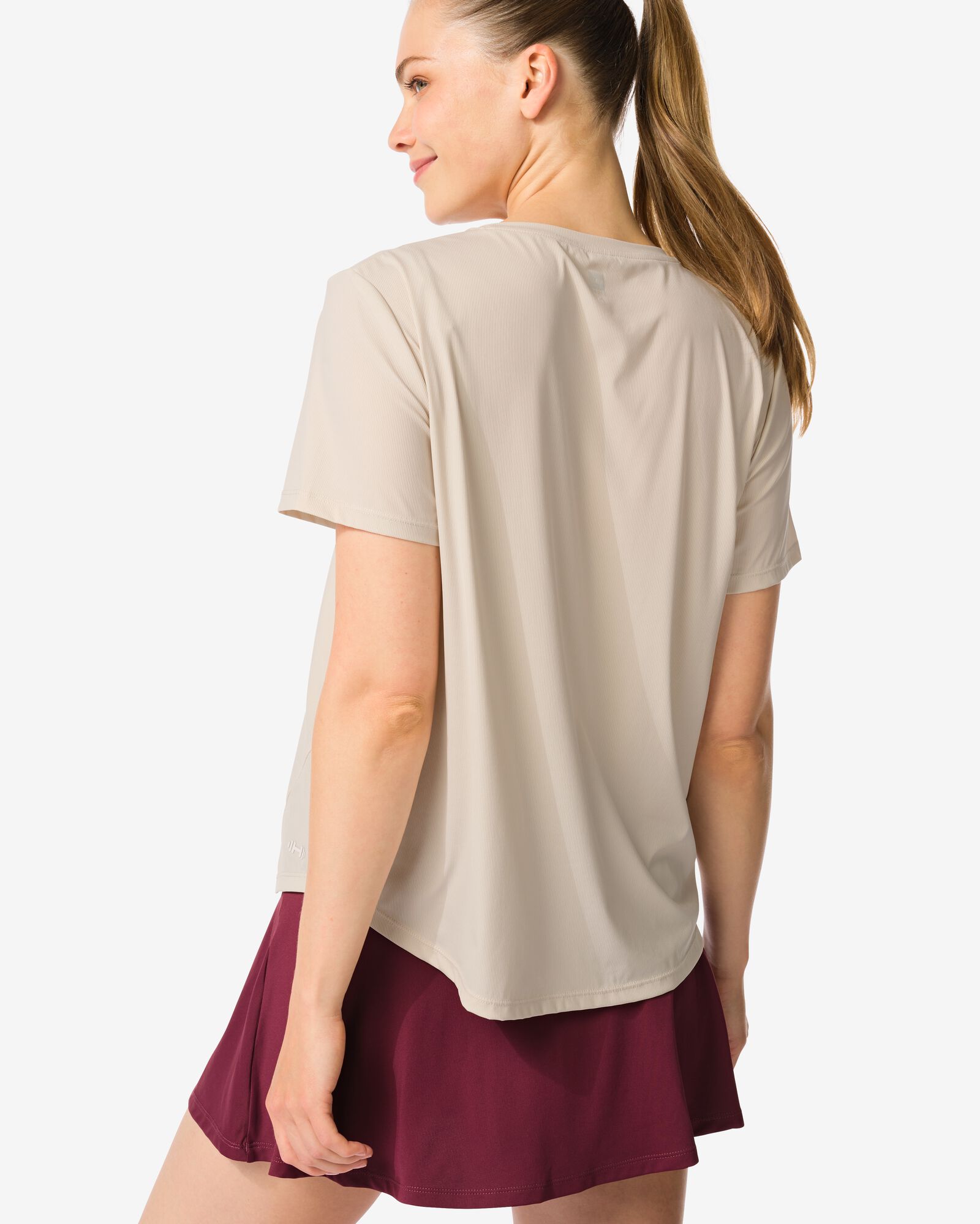 damessportshirt creme creme - 36030374CREAM - HEMA