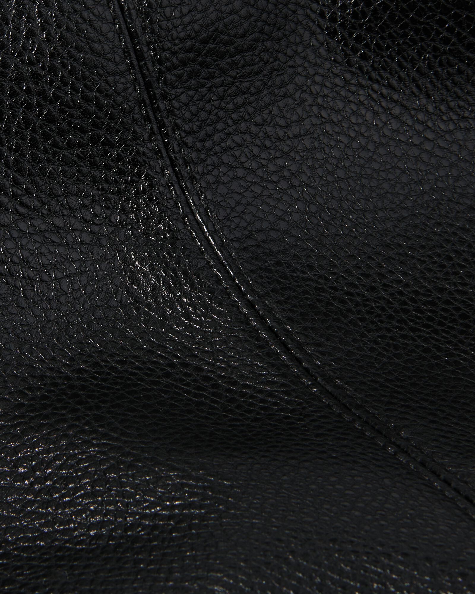 schoudertas imitatieleer zwart - 18750000 - HEMA