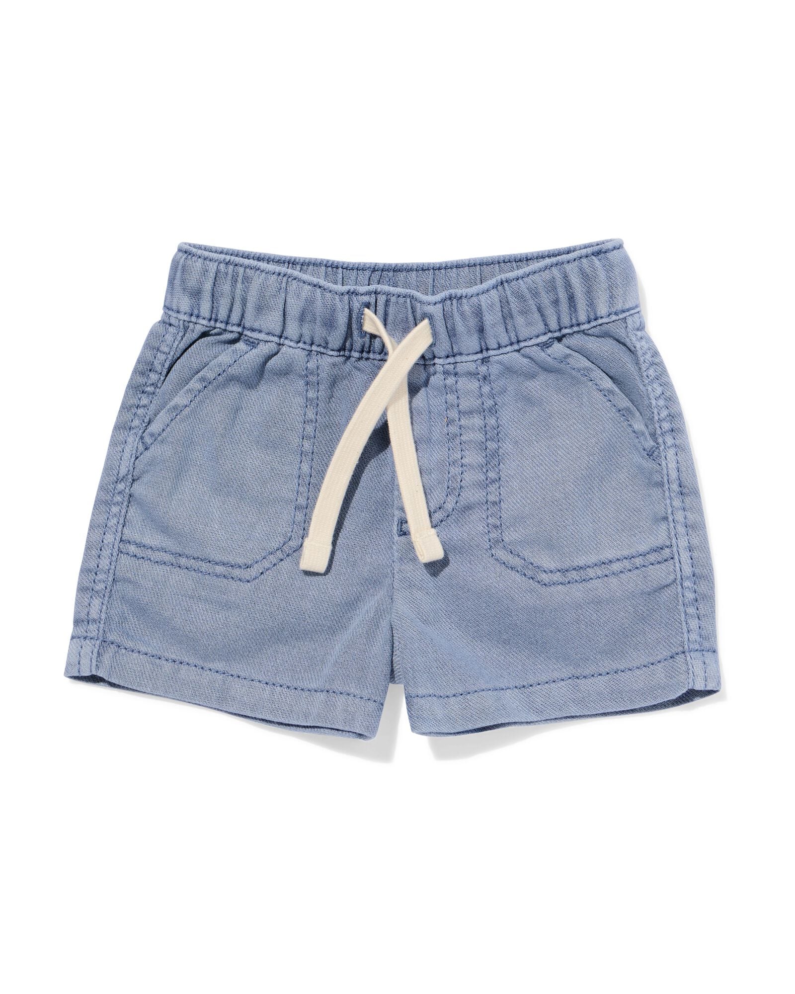 babyshort comfy fit blauw blauw - 33187770BLUE - HEMA