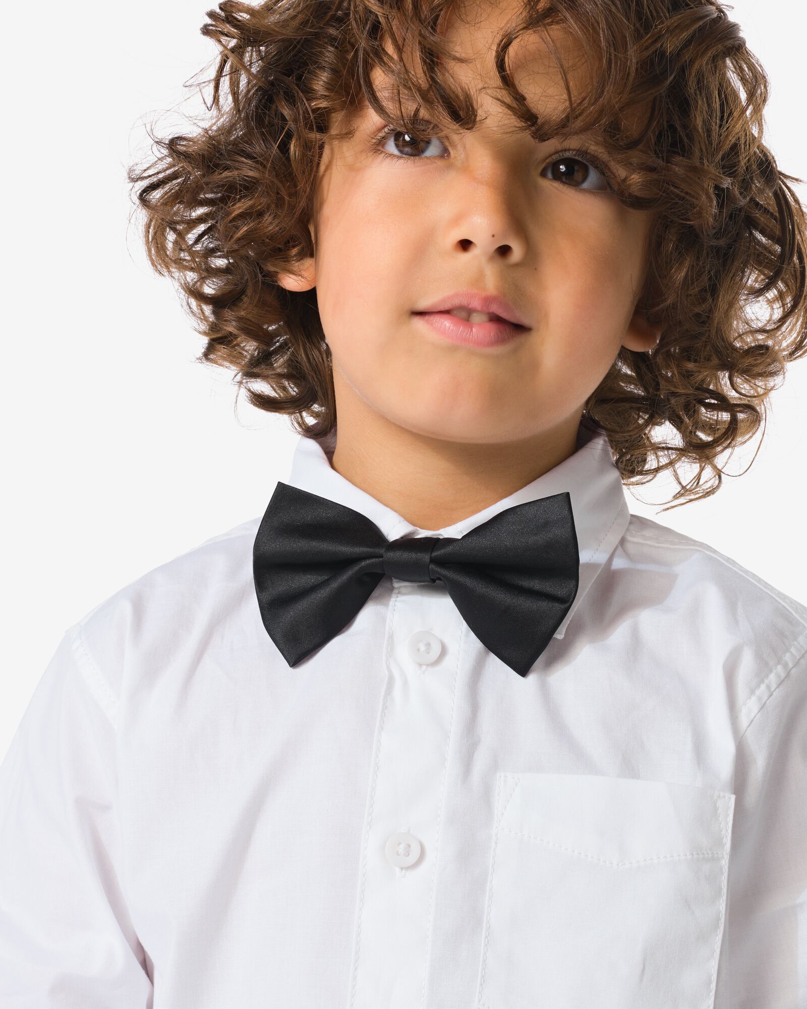 Kinderoberhemd mit Schleife wei&szlig; wei&szlig; - 30790517WHITE - HEMA