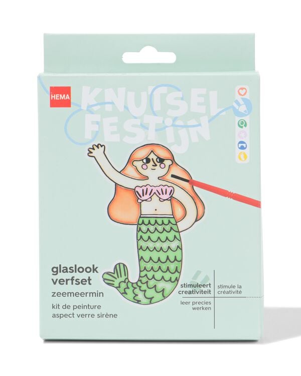 verfset glaslook zeemeermin - 15900347 - HEMA