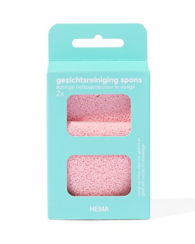 &eacute;ponge nettoyante visage - 2 pi&egrave;ces - 17840051 - HEMA