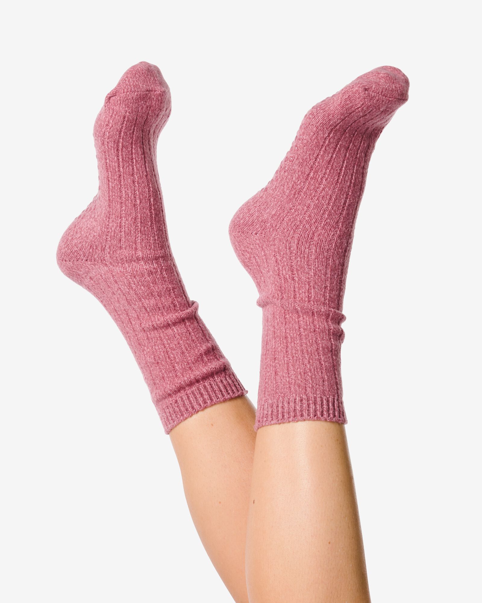 2 paires de chaussettes d’intérieur femme violet violet - 4280355PURPLE - HEMA