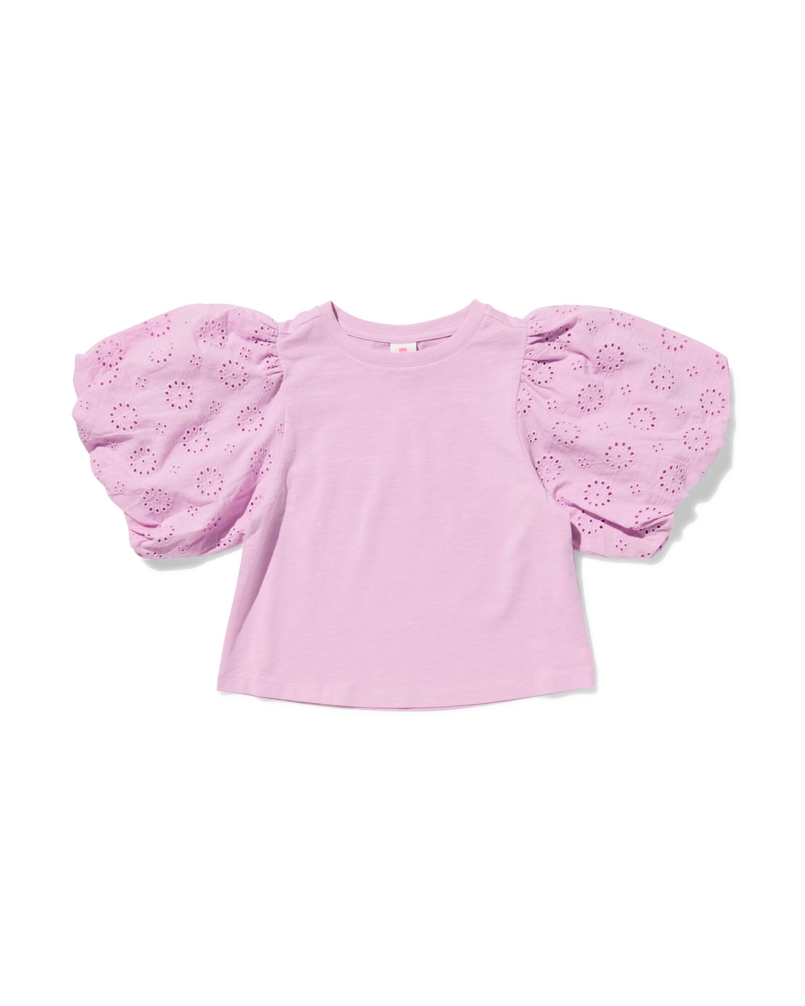 t-shirt enfant jersey brod&eacute; violet violet - 30826102PURPLE - HEMA
