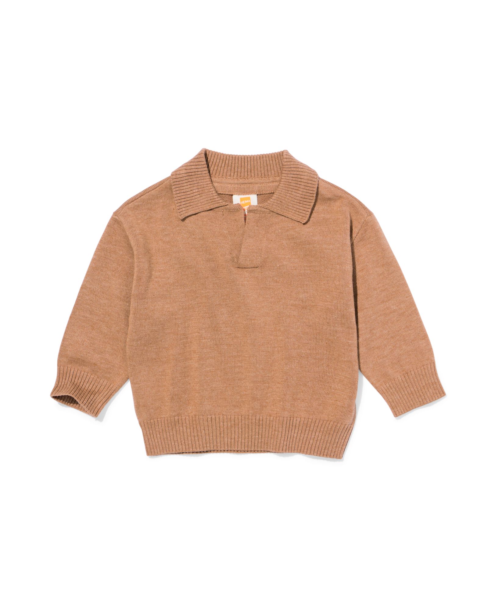 pull b&eacute;b&eacute; polo marron marron - 33169370BROWN - HEMA
