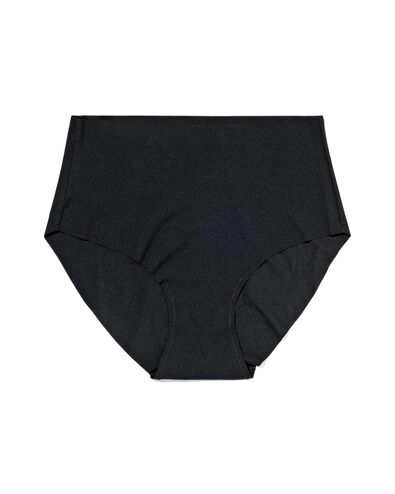 dames tailleslip micro rib ultimate comfort zwart - 19668104BLACK - HEMA
