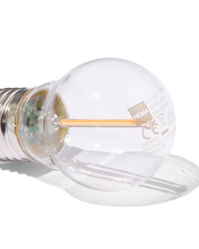 LED-Lampe, klar, E27, 2.1 W, 250 lm, Kugellampe - 20070048 - HEMA
