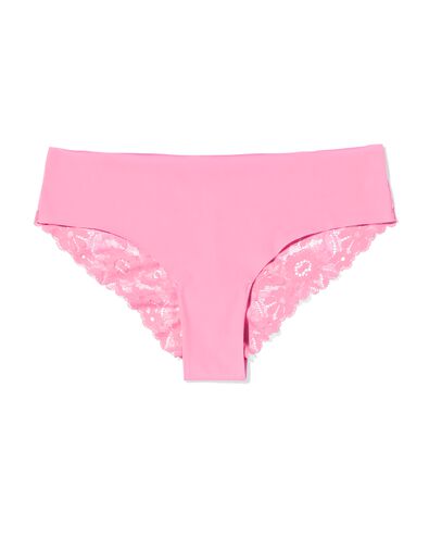 slip br&eacute;silien femme microfibre avec dentelle rose - 19600904PINK - HEMA