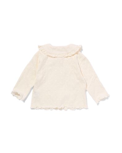 t-shirt b&eacute;b&eacute; avec col blanc cass&eacute; blanc cass&eacute; - 33084960OFFWHITE - HEMA
