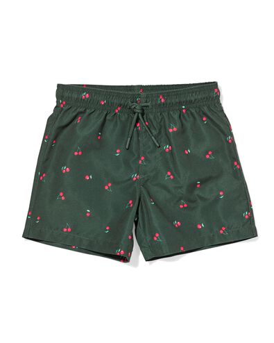 Kinderbadehose mit Kirschen dunkelgr&uuml;n dunkelgr&uuml;n - 22260620DARKGREEN - HEMA