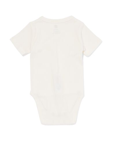 body &eacute;volutif pour nouveau-n&eacute; en bambou c&ocirc;tel&eacute; blanc - 33423920WHITE - HEMA