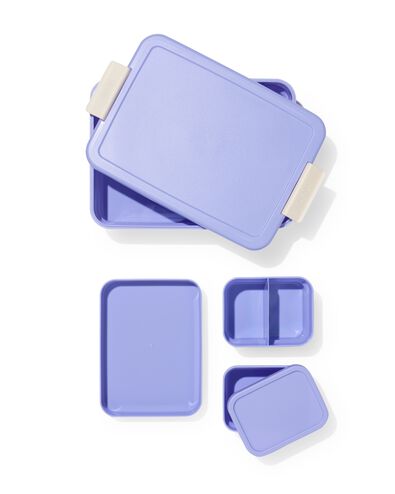 bo&icirc;te &agrave; lunch modulable grande taille bleue - 80650291 - HEMA