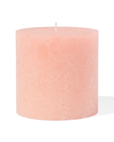 bougie rustique &Oslash; 10 x 10 cm saumon saumon 10 x 10 - 13501958 - HEMA
