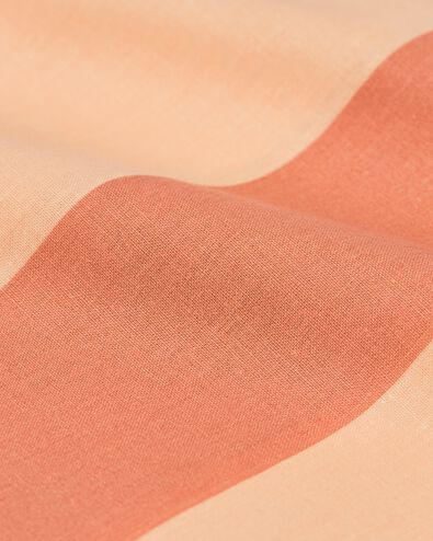 housse de couette 140x200/220 coton doux ray&eacute; p&ecirc;che  - 5750149 - HEMA