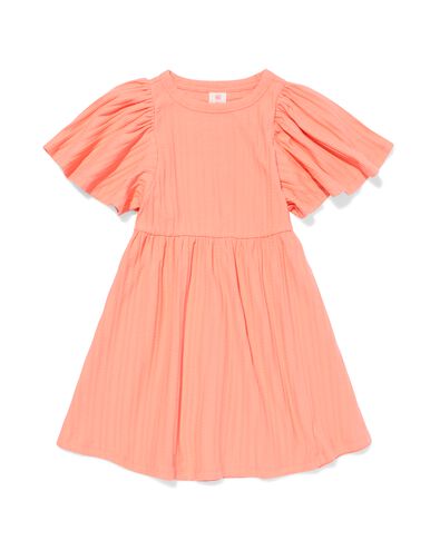 kinderjurk ribbel perzik - 30812904PEACH - HEMA